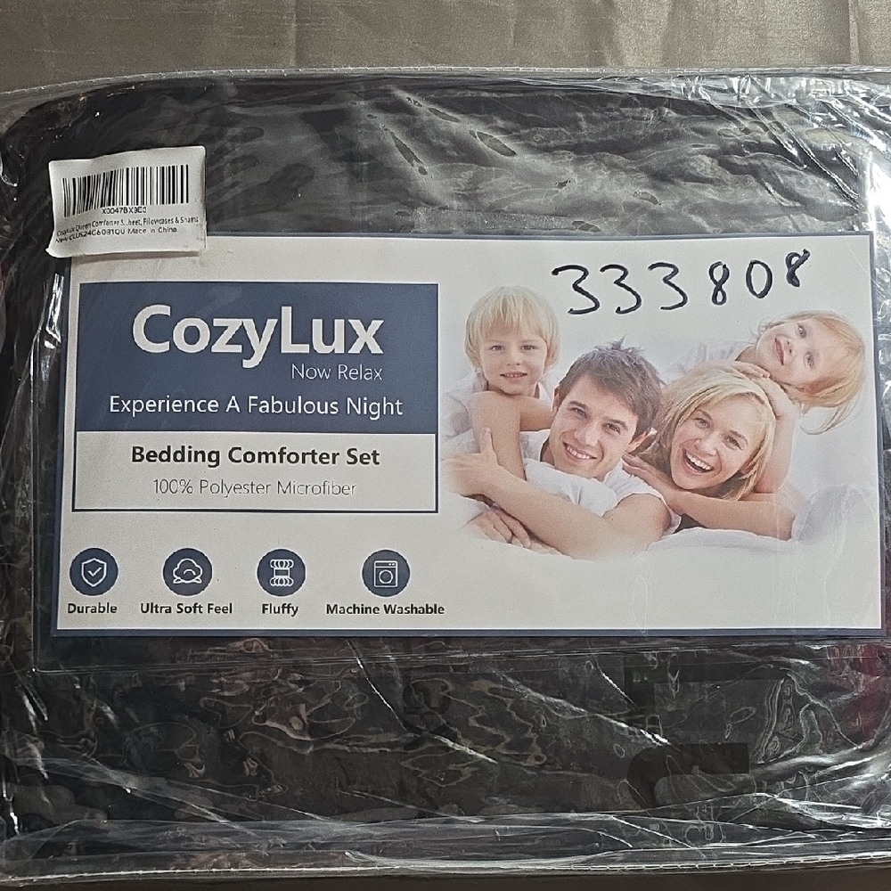 Black Bedding Comforter Set